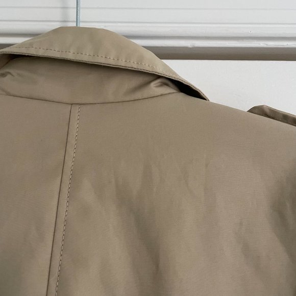 NWOT Zara Cream Water Repellent Parka Coat Trench - Picture 7 of 8